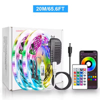 RGB LED Strip Lights – Bluetooth App Control, Color Changing, 5M–20M for Bedroom, Kitchen & Bar