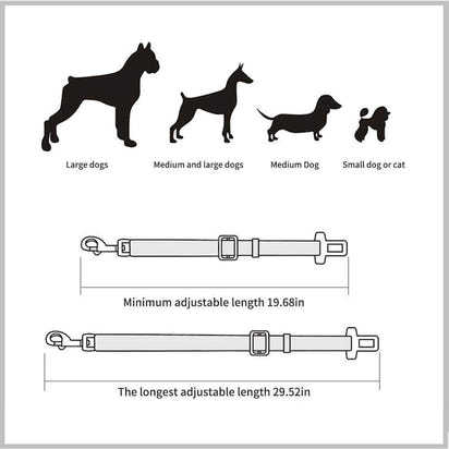 Arvello™ SafeRide Adjustable Pet Car Seat Belt – 5 Colors