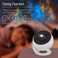 Galaxy Night Light Projector – Rotating Starry Sky Lamp for Kids Bedroom