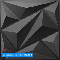 3D Wall Panels 30x30cm – 20 Pack PVC Decorative Tiles for Home & Office