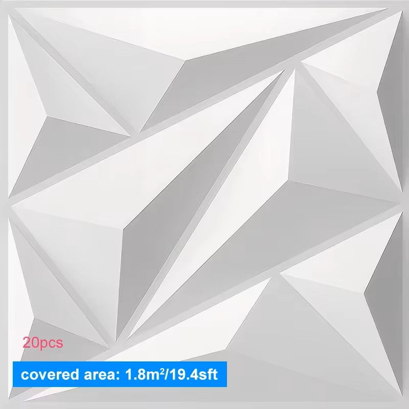 3D Wall Panels 30x30cm – 20 Pack PVC Decorative Tiles for Home & Office