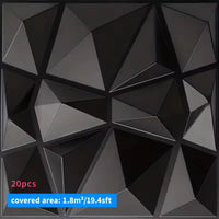 3D Wall Panels 30x30cm – 20 Pack PVC Decorative Tiles for Home & Office