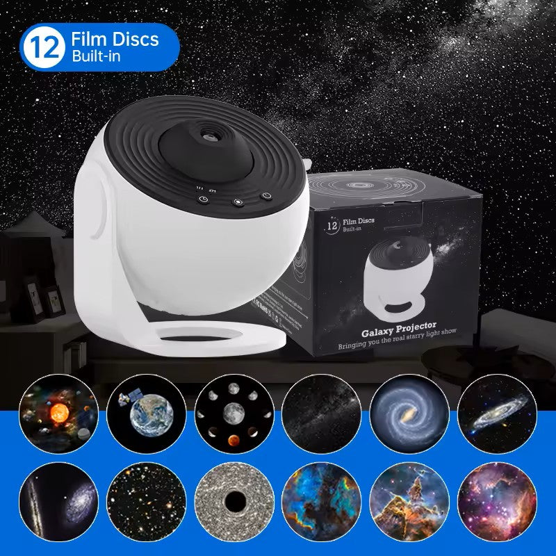 Galaxy Night Light Projector – Rotating Starry Sky Lamp for Kids Bedroom