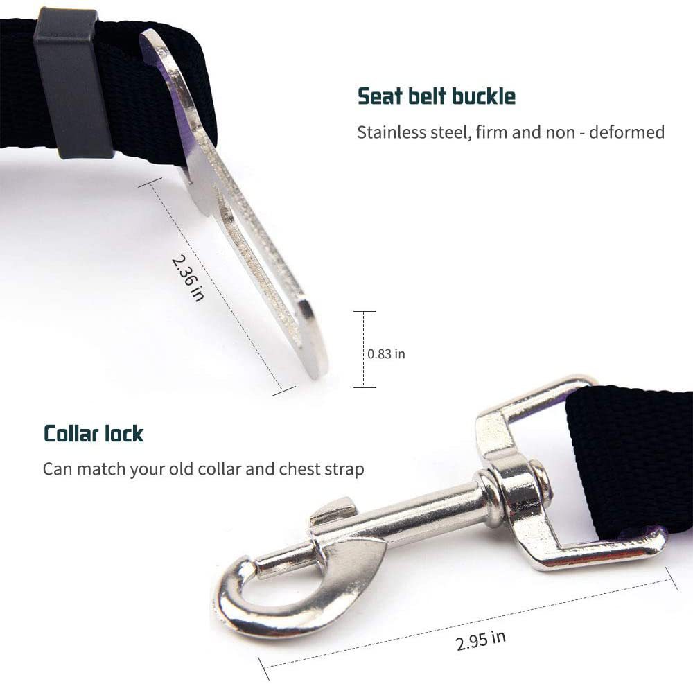 Arvello™ SafeRide Adjustable Pet Car Seat Belt – 5 Colors