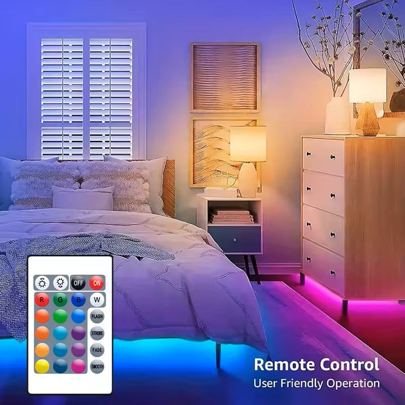 RGB LED Strip Lights – Bluetooth App Control, Color Changing, 5M–20M for Bedroom, Kitchen & Bar
