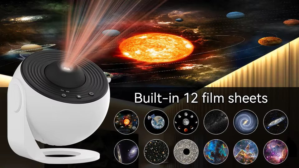 Galaxy Night Light Projector – Rotating Starry Sky Lamp for Kids Bedroom