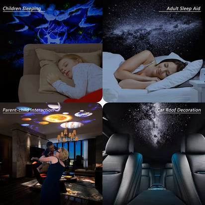 Galaxy Night Light Projector – Rotating Starry Sky Lamp for Kids Bedroom