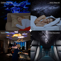 Galaxy Night Light Projector – Rotating Starry Sky Lamp for Kids Bedroom