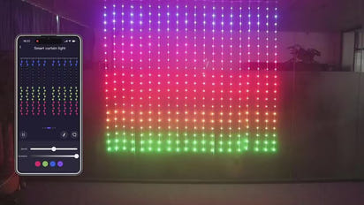 Smart Curtain Lights – DIY Color Changing LED Fairy Lights with Music Sync for Window & Wall Decor